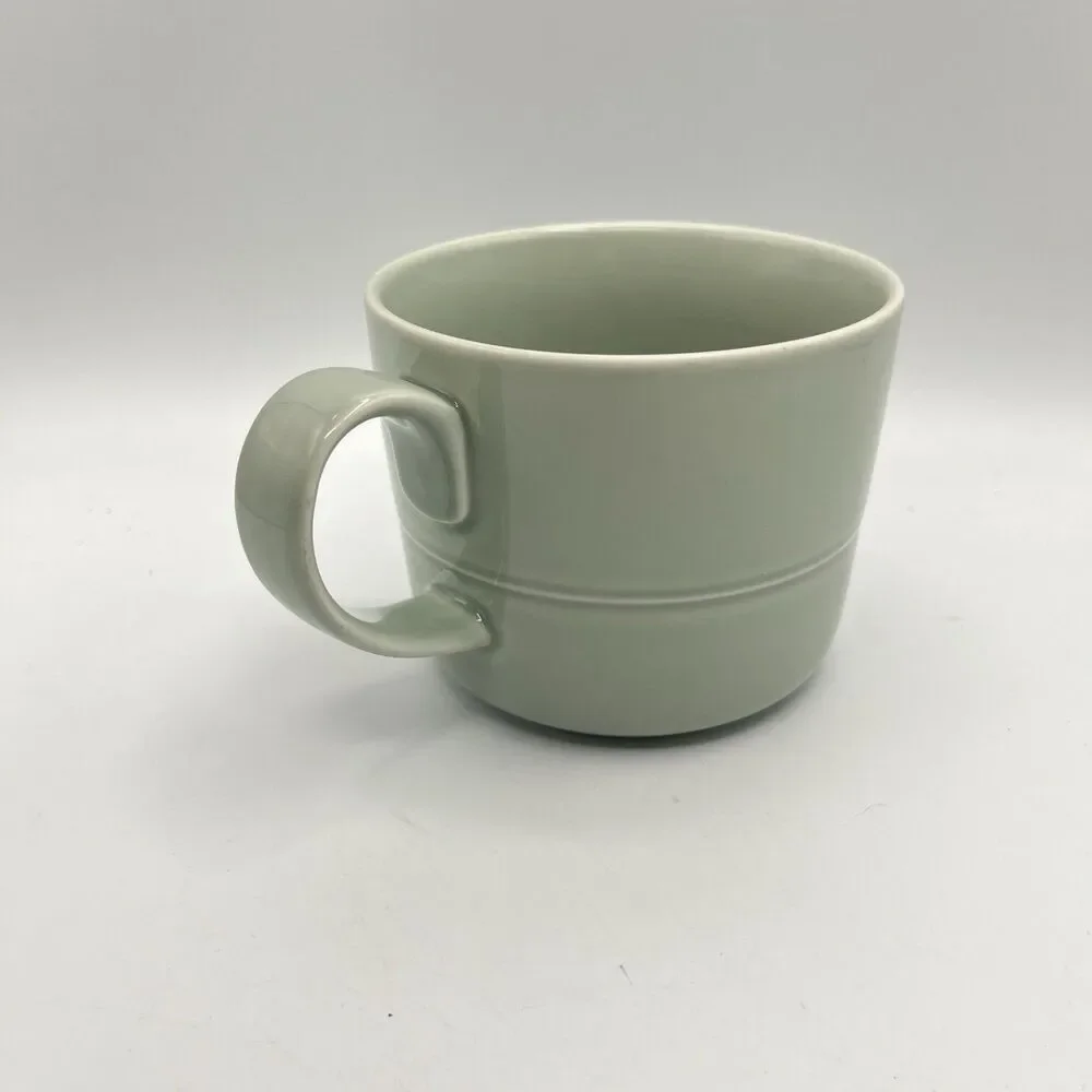 Crate & Barrel Aaron Probyn Hue Coffee Mug Light Green 12oz.